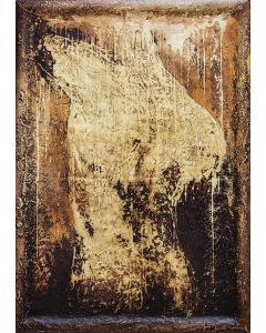 Enzo Rizzo, Nostalgia del mito, olio su tavola, 108x78 cm