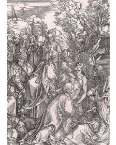 Albrecht Dürer, The burial, xylograph, 38,7x27,5 cm 