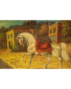 Giovan Francesco Gonzaga, Senza titolo, acquaforte a 8 colori, 60x80 cm