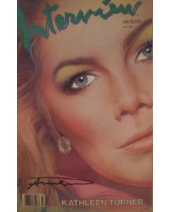 Andy Warhol, Interview – July 1985, rivista con copertina firmata dall'artista, 42,5x27,5 cm