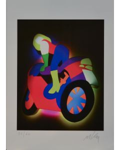 Marco Lodola, No title, lithograph, 50x35 cm 