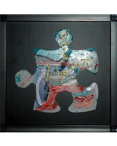 Carlo Massimo Franchi, Kalos Light, tecnica mista, 28,5x28,5x13 cm 