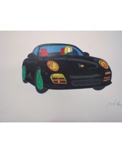 Marco Lodola, Porsche, serigrafia, 50x70 cm 