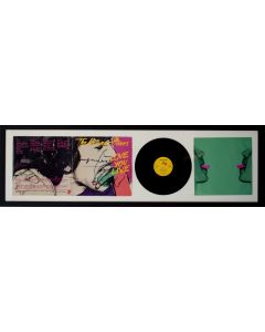 Andy Warhol,The Rolling Stones: Love you live, signed cover and LP Rolling Stones Records, 43,5x139 cm (with frame), 1977