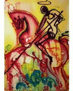 Salvador Dalì, Saint George, litograph, 56x36 cm, from Les Chevaux de Dalì, 1970-72