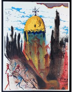Salvador Dalì, Atto 1, Scena 1, serigrafia, 31x42 cm, tratta da Romeo e Giulietta, 1975