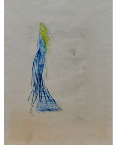 Salvador Dalì, Frocin il nano cattivo, acquaforte a colori, 70x55 cm, 1970