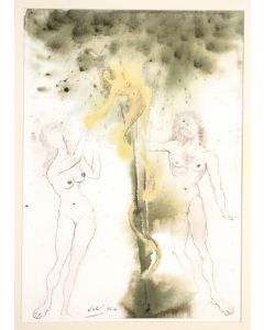 Salvador Dali, Peccatum originis, lithograph, 50x39 cm, from The Holy Bible 