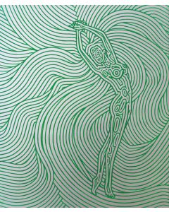 Marco Ugoni, Dancing 0.15, vinilico su tela, 30x20 cm, 2023