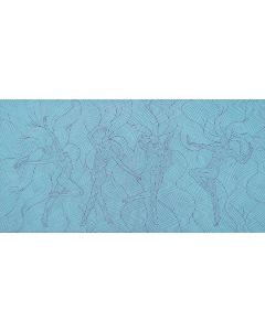 Marco Ugoni, Le quattro ballerine, vinilico su tela, 50x100 cm, 2021