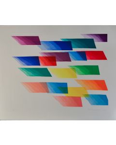 Piero Dorazio, Senza titolo, serigrafia, 96x78,5 cm, 1990