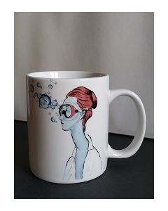 Blub, Modigliani, mug (tazza) in porcellana, h 9,5 cm