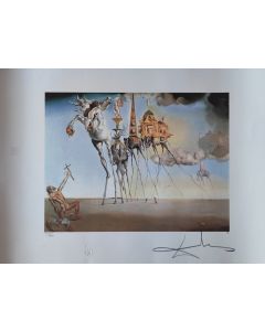 Salvador Dalì, La Tentazione di Sant'Antonio, Litografia, 50x65 cm, 1988 