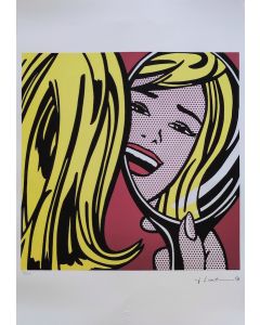 Roy Lichtenstein, Girl in Mirror, litografia su carta Arches France, 56,5x38 cm