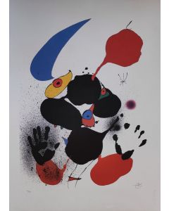 Joan Mirò, Godalla, lithograph on Arches paper, S.P.A.D.E.M. Edition, 56x78 cm