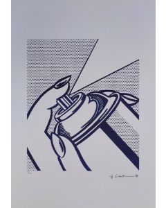 Roy Lichtenstein, Spray can, litografia su carta Arches France, 56,5x38 cm