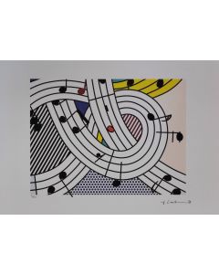 Roy Lichtenstein, Composition II, litografia su carta Arches France, 56,5x38 cm
