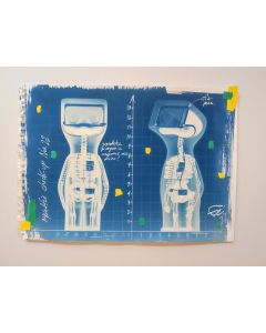 Fè, Homo Monitor Check Up, Blueprint, 20.5x29,7 cm