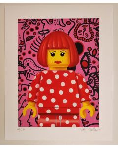 Stefano Bolcato, Yayoi Kusama, fine Art graphics, 30x37 cm