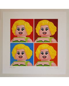 Stefano Bolcato, Marilyn - Andy Warhol, fine Art graphics, 30x30 cm