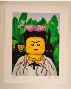 Stefano Bolcato, Frida Kahlo, grafica Fine Art, 30x37 cm
