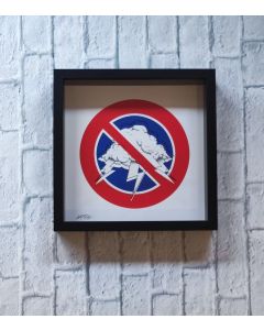 Loris Dogana, No drama, please, grafica in vitro, 27x27x6 cm (con cornice)