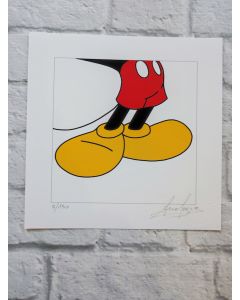 Sergio Veglio, Mickey Shoes, grafica fine art su cartoncino, 20x20 cm