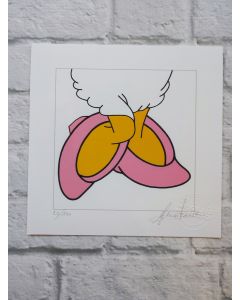 Sergio Veglio, Daisy Shoes, grafica fine art su cartoncino, 20x20 cm