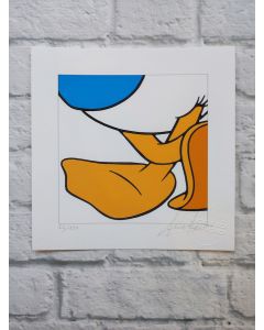 Sergio Veglio, Donald Shoes, grafica fine art su cartoncino, 20x20 cm