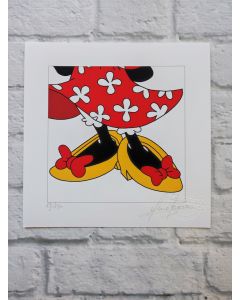 Sergio Veglio, Minnie shoes, grafica fine art su cartoncino, 20x20 cm