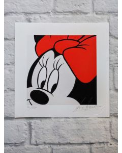 Sergio Veglio, Minnie, grafica fine art su cartoncino, 20x20 cm