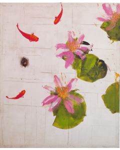 Luca Bellandi, Fish 31, olio su tela, 100x120 cm