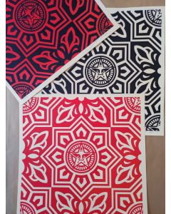 Obey (Shepard Fairey), Venice Pattern Set, serigrafia, 45,7x45,7 cm l'una, 2009