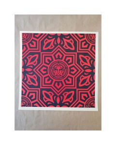 Obey (Shepard Fairey), Venice Pattern Set (Black&Red), serigrafia, 45,7x45,7 cm, 2009