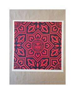 Obey (Shepard Fairey), Venice Pattern Set (Black&Red), screen printing, 45,7x45,7 cm, 2009