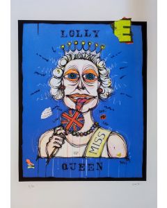 Yux, Lolly Queen, Retouchè, 51x72 cm, 2023