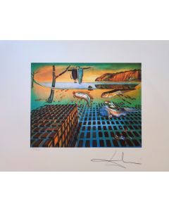 Salvador Dalì, La disintegrazione della persistenza della memoria, litografia, 50x65 cm, 1988