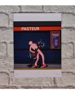 Aluà, Pasteur, stampa in edizione limitata, 18x24 cm