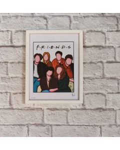 Aluà, Friends, stampa in edizione limitata, 18x24 cm
