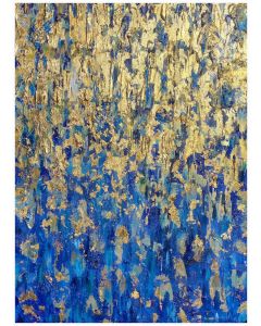 Francesco Cerutti, Angelo blu, tecnica mista, 65x90 cm