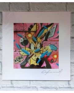 David Sommariva, Trust me I'm genius stampa su carta, 30x30 cm