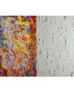 Nicola De Marsico, Senza titolo, acrilico e gesso su tela, 40x50 cm, 2019