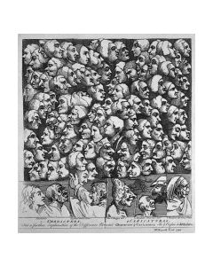 William Hogarth, Characters and Caricaturas, etching, 34x34 cm