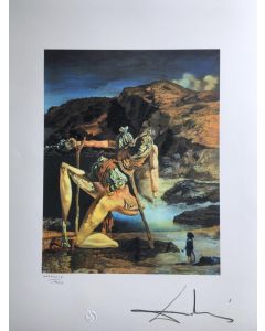 Salvador Dalì, The spectre of sex appeal, litografia, 50x65 cm, 1988
