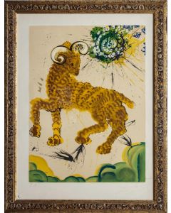 Salvador Dalì, Ariete, litografia, 80x60 cm, tratta da Twelve Signs of the Zodiac, 1967