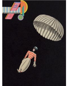 Xanti Schawinsky, Parachutist, lithography, 65x45 cm