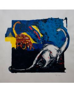 Mario Schifano, Innocenza figurata, serigrafia su carta, 100x100 cm