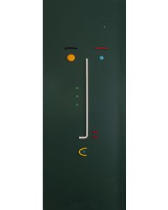 Bruno Budassi (Del Buda), Personaggio stellare, acrilico su tela, 100x40cm
