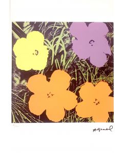 Andy Warhol, Flowers, serigrafia su carta Arches France, 56,5x38 cm