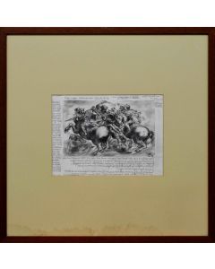 Giancarlo Prandelli, Battaglia di Anghiari in bianco e nero, matita ed inchiostro su carta, 23,5x32,5cm (D64)